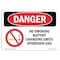 Signmission OSHA Danger Sign, No Smoking Battery Charging Area, 10in X 7in Aluminum, 7" W, 10" L, Landscape OS-DS-A-710-L-1483 - alternate 1